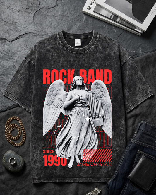Unisex Acid Washed Oversized Tee
